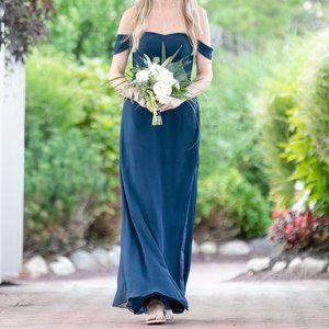 Navy Azazie Gown/Dress